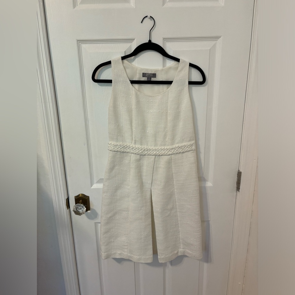 White quilted dress